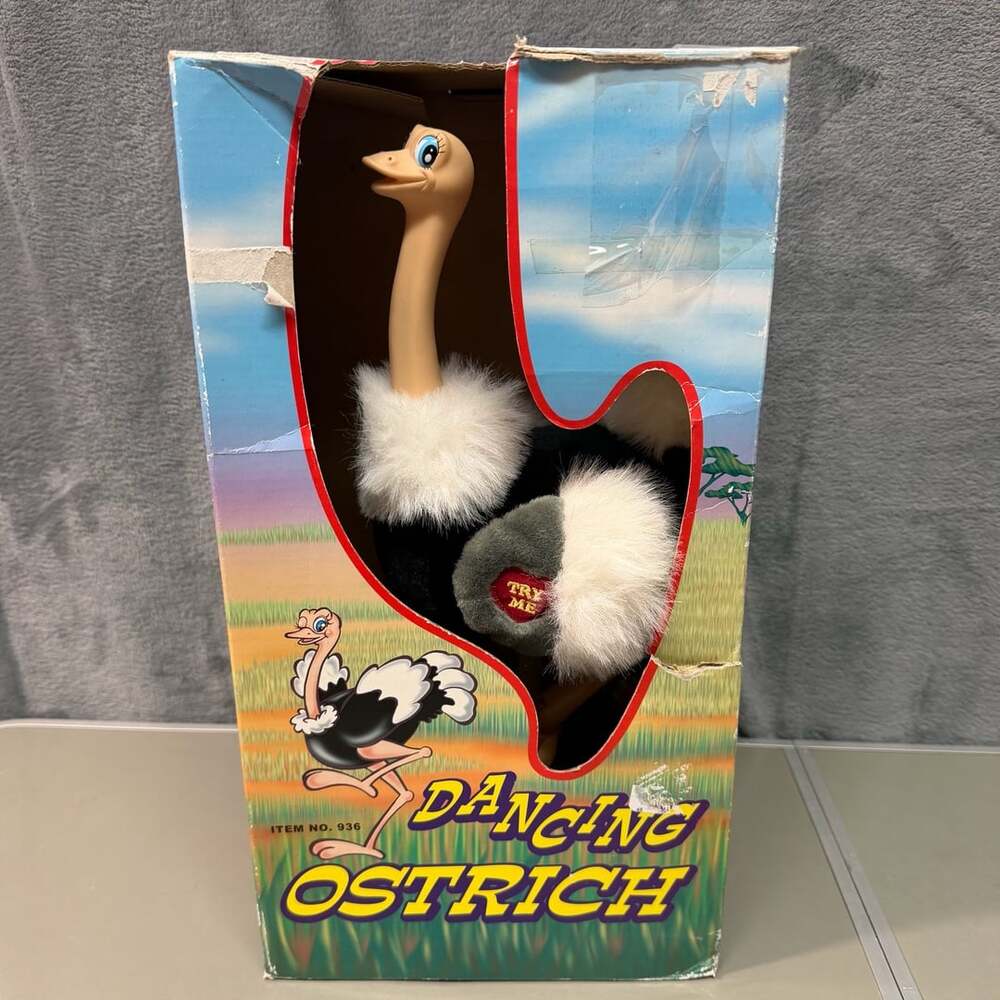 Tested working Vintage Dancing Ostrich Item No. 936 Animatronic Novelty Toy